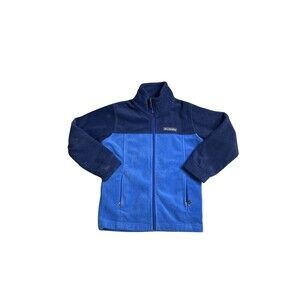 COLUMBIA Big Boys Steens Mountain Fleece Jacket Size xsmall Color Blue Indigo